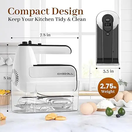 CHIDOLL 5-Speed Electric Hand Mixer