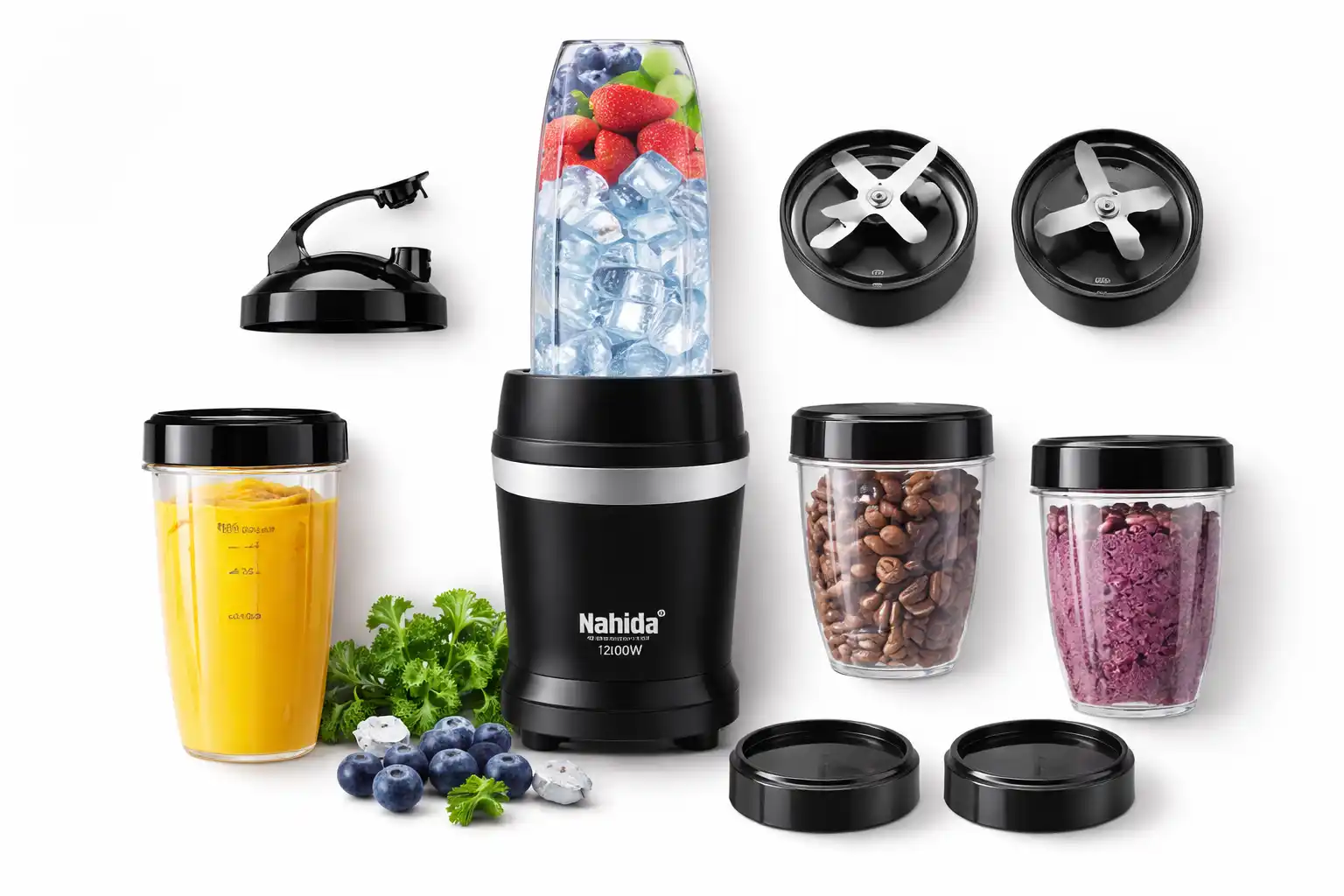 Nahida Blender with 1200W motor and grinder blade