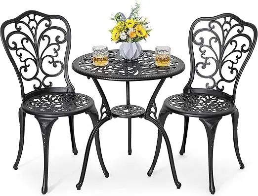 NUU GARDEN 3 Piece Bistro Set