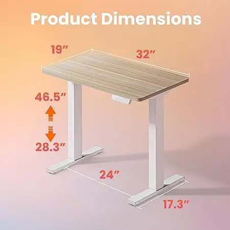 small electric standing desk
