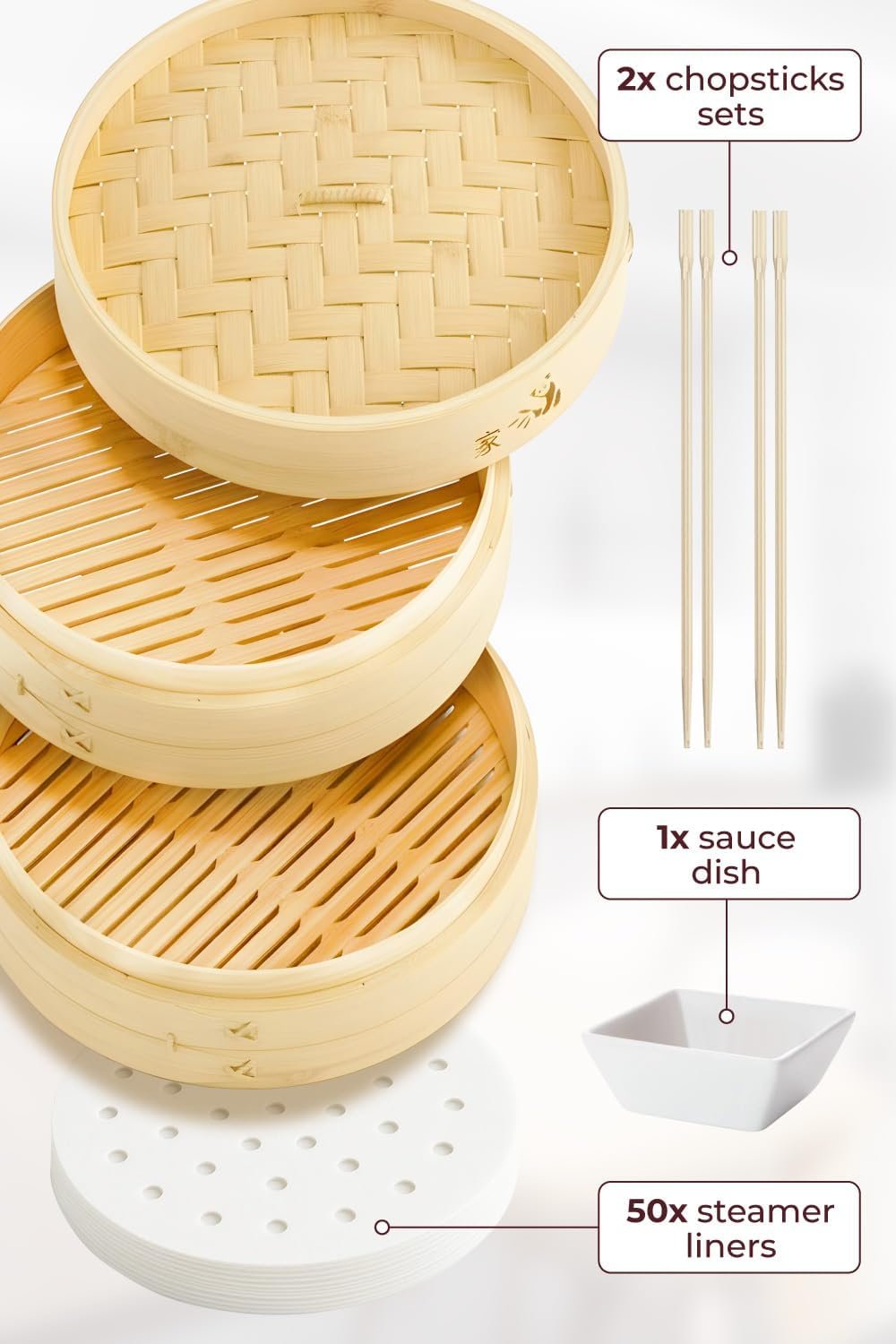 Prime Home Direct Bamboo Steamer