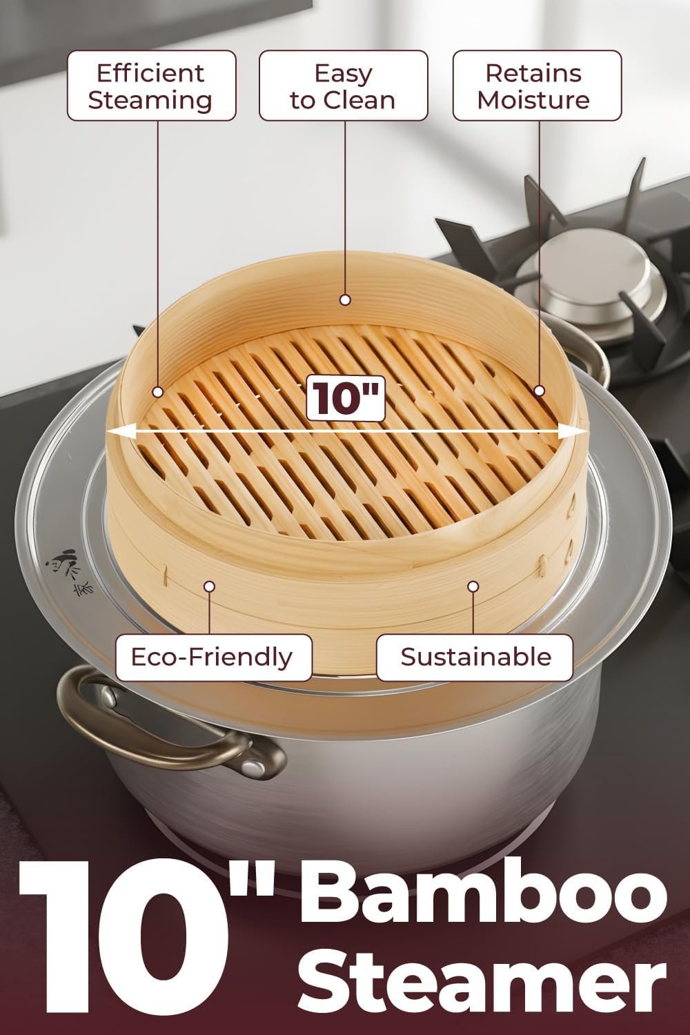 Prime Home Direct Bamboo Steamer