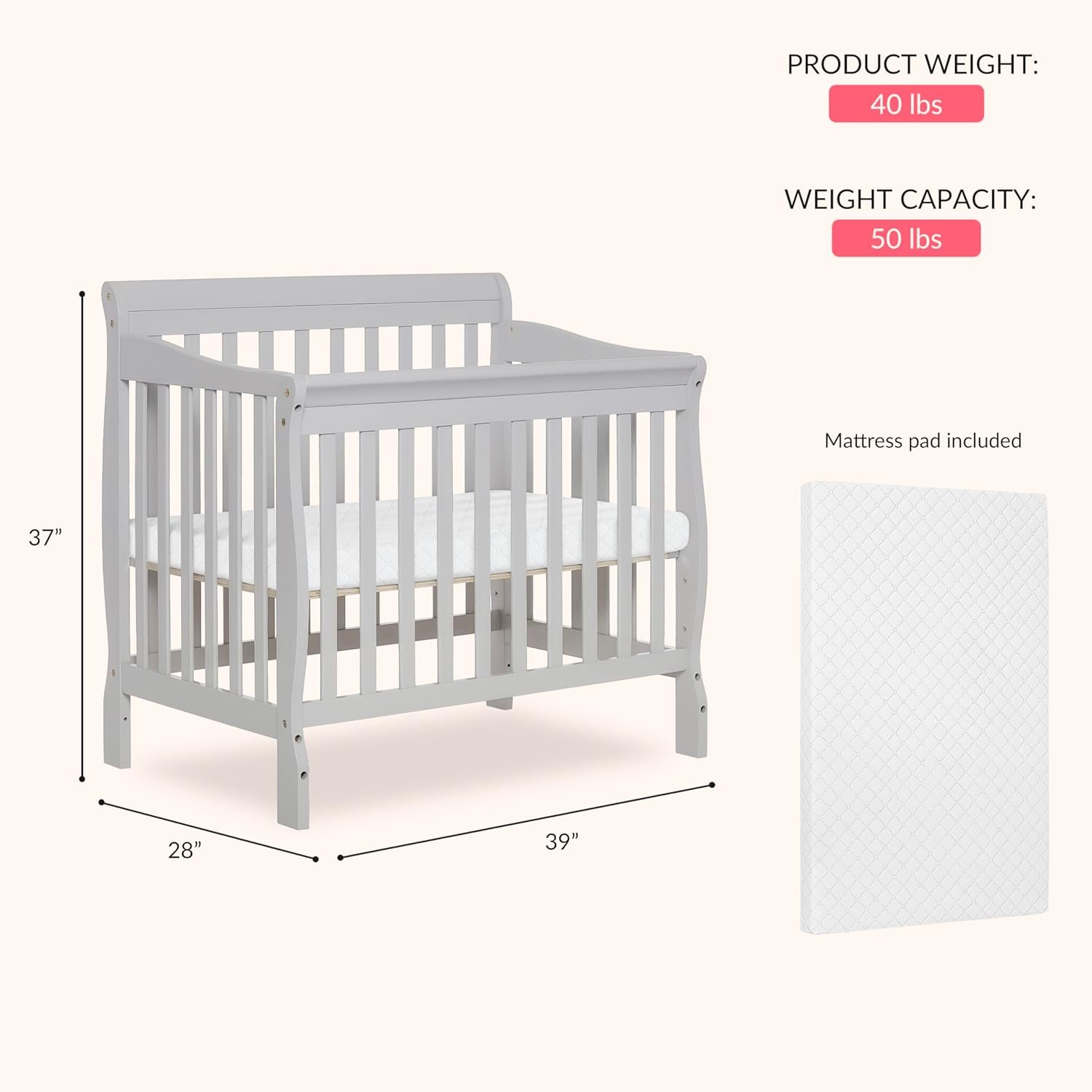 Dream On Me Mini Crib