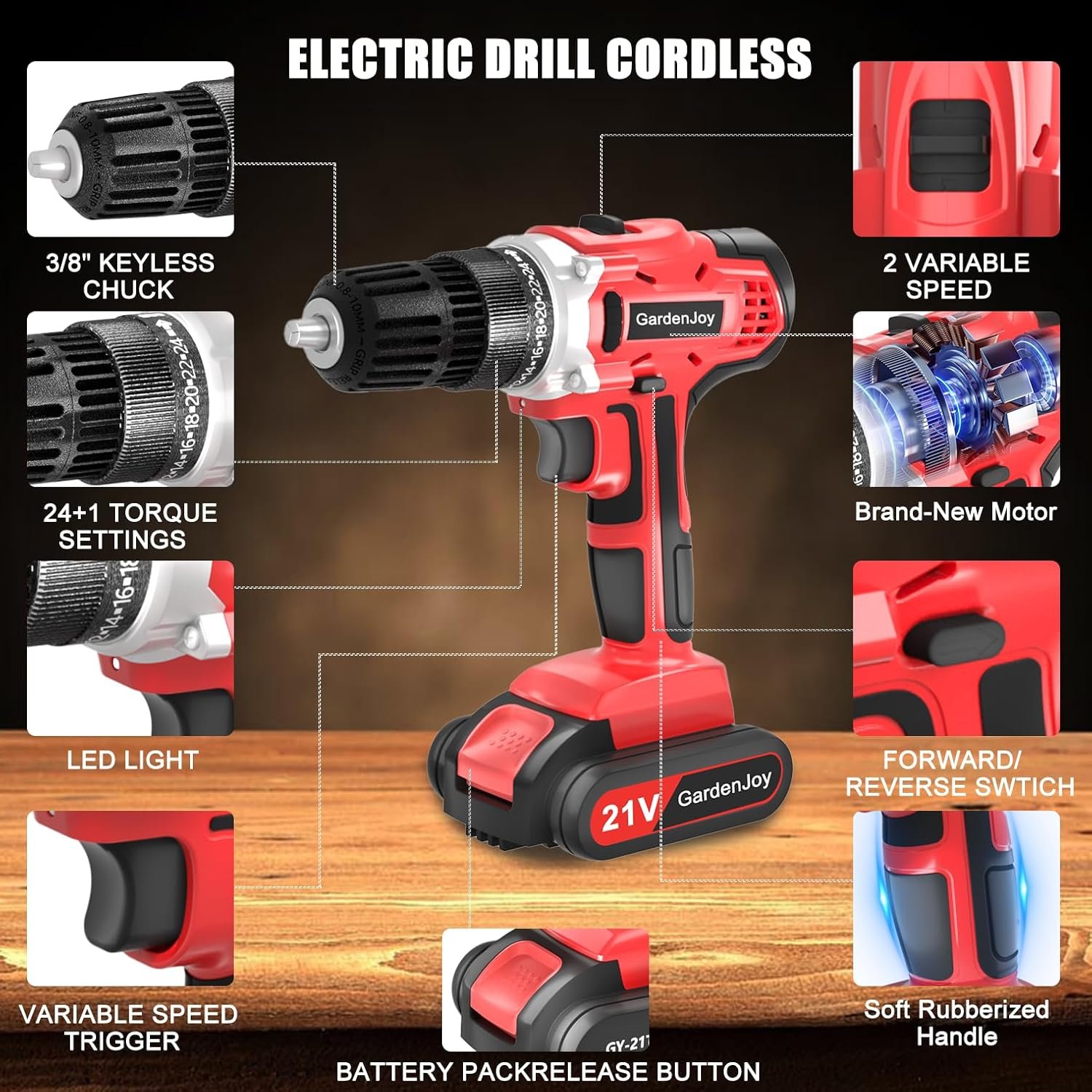 GardenJoy Cordless Drill