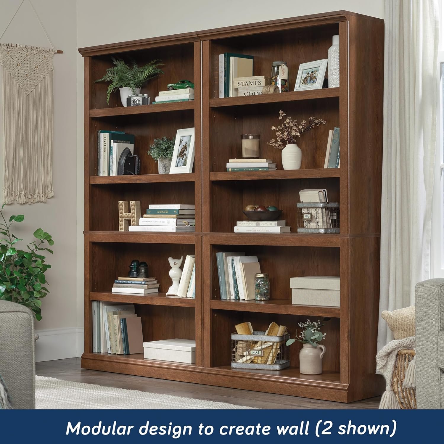 Sauder 5-Shelf Bookcase