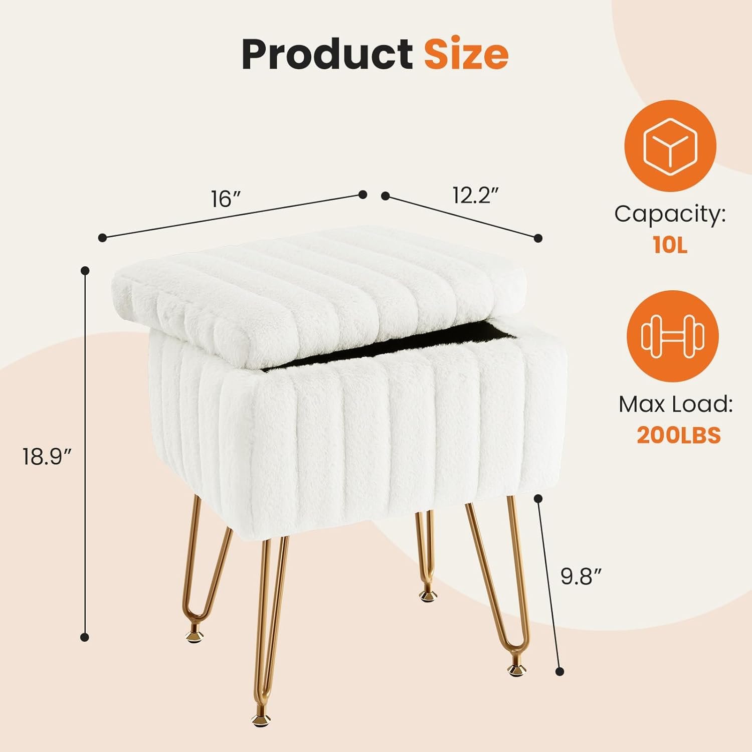 Sweetcrispy Vanity Stool