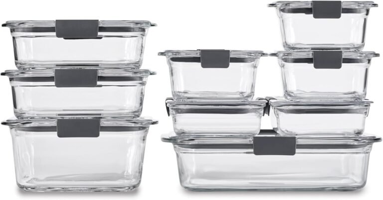 Rubbermaid Brilliance Glass Containers