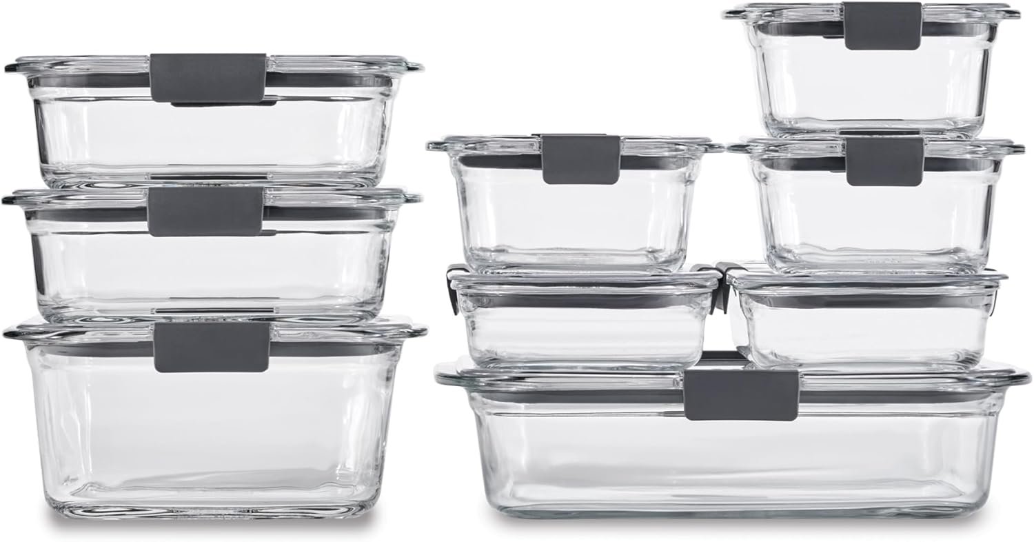 Rubbermaid Brilliance Glass Containers