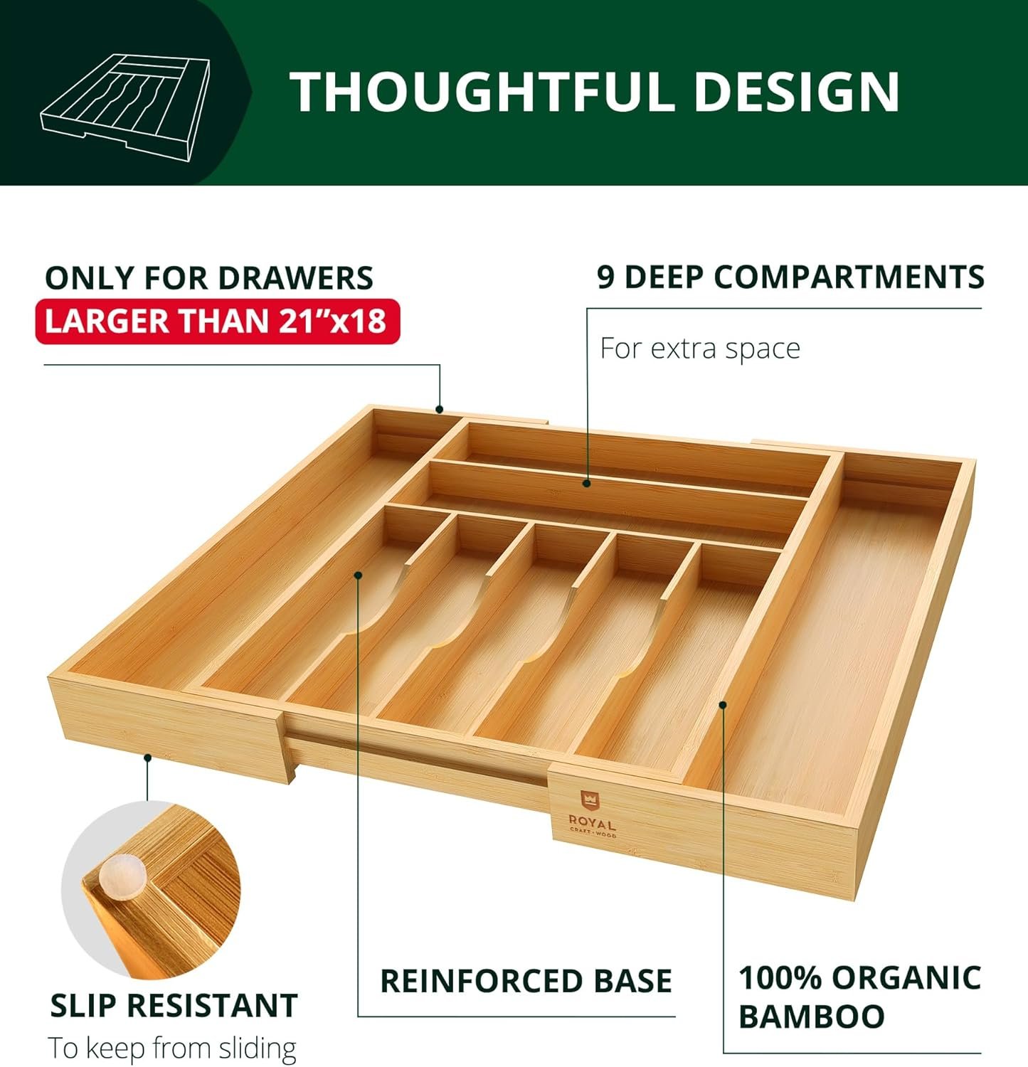 ROYAL CRAFT WOOD Organizer