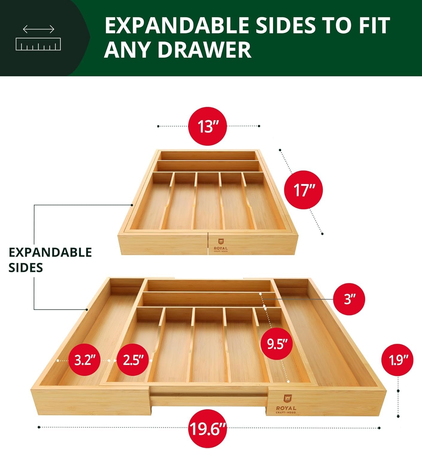 ROYAL CRAFT WOOD Organizer