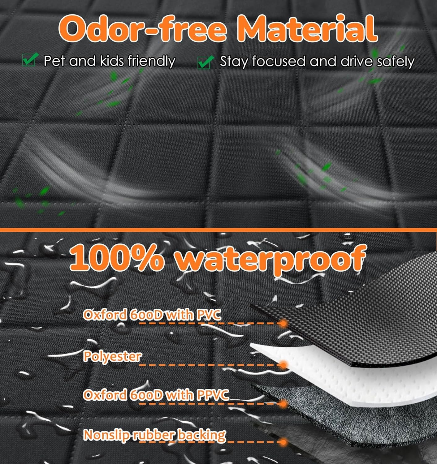 URPOWER Dog Car Seat Cover