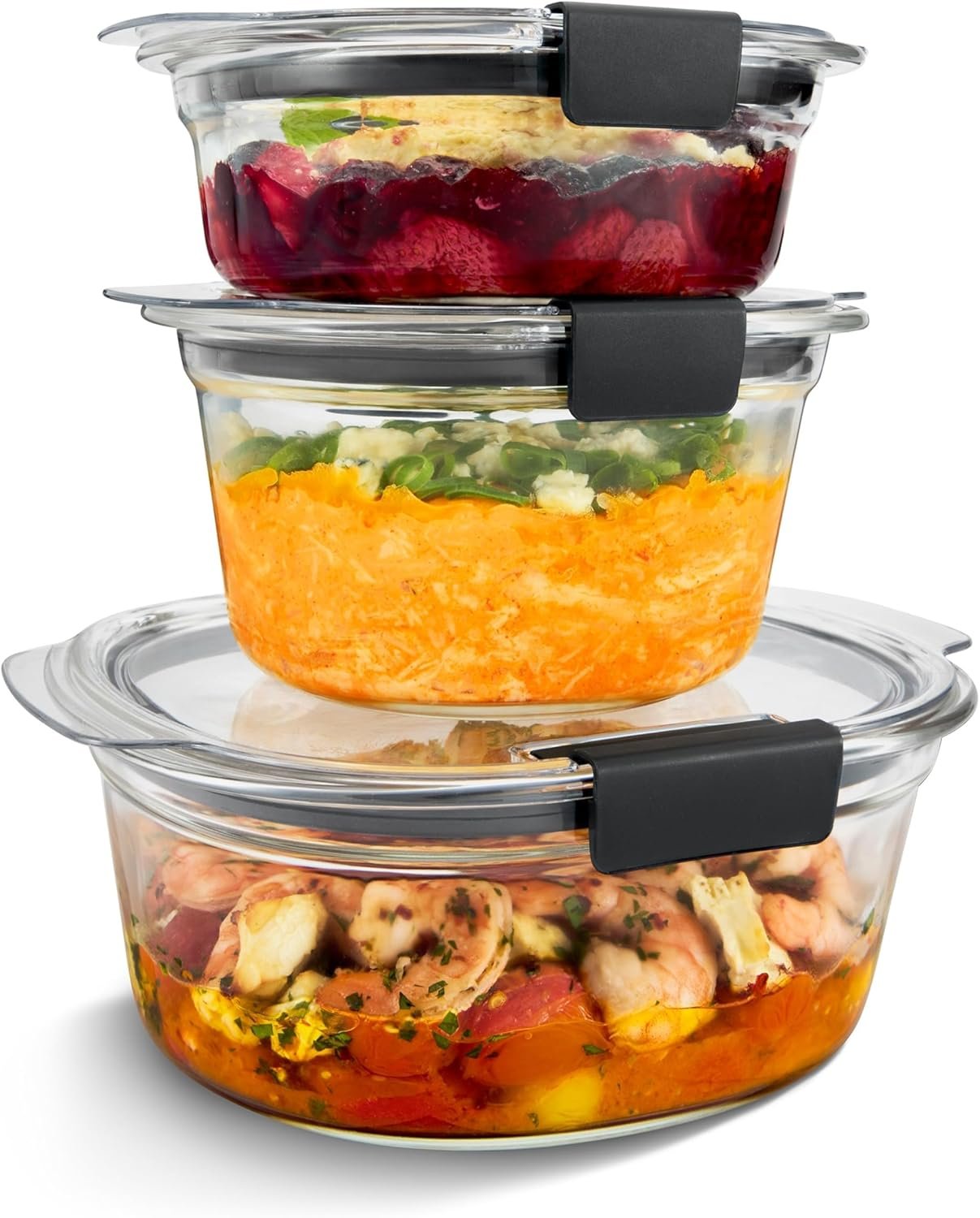 Rubbermaid Brilliance Glass Containers