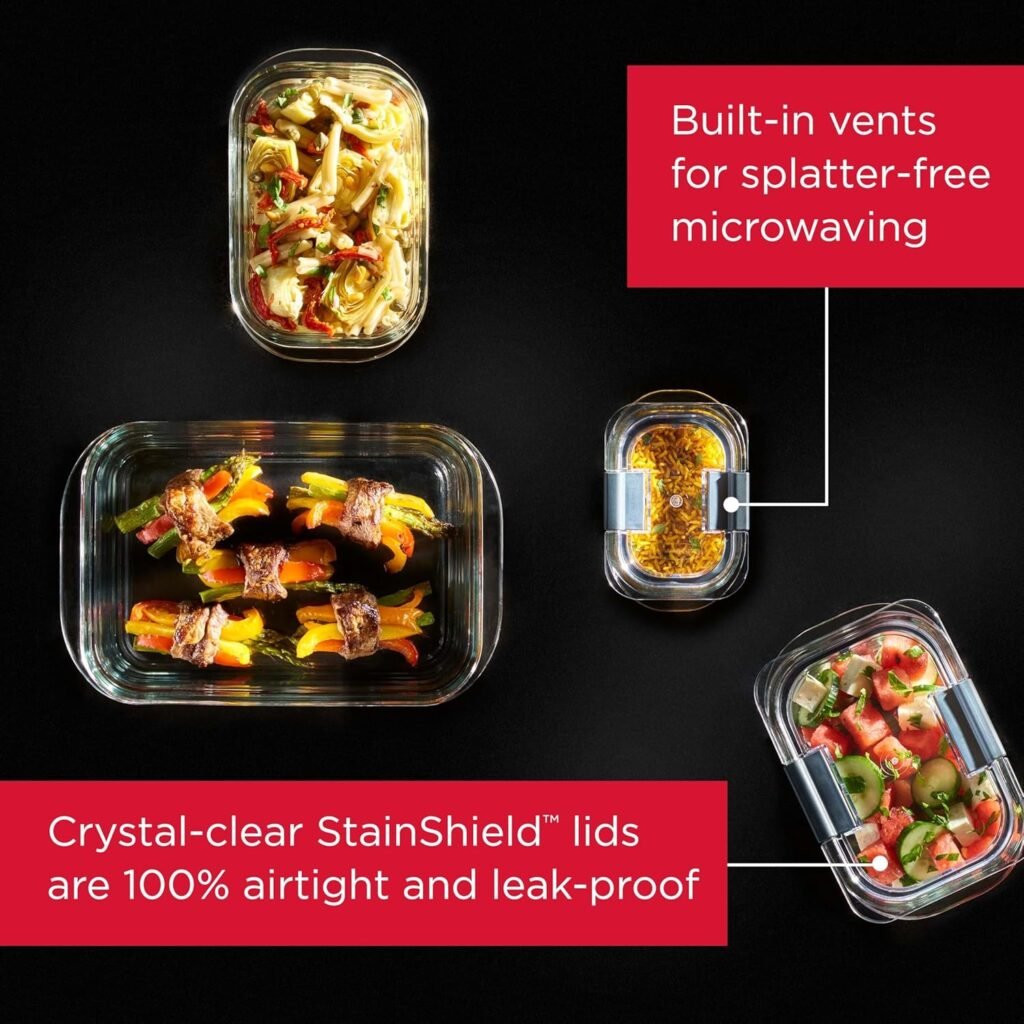 Rubbermaid Brilliance Glass Containers