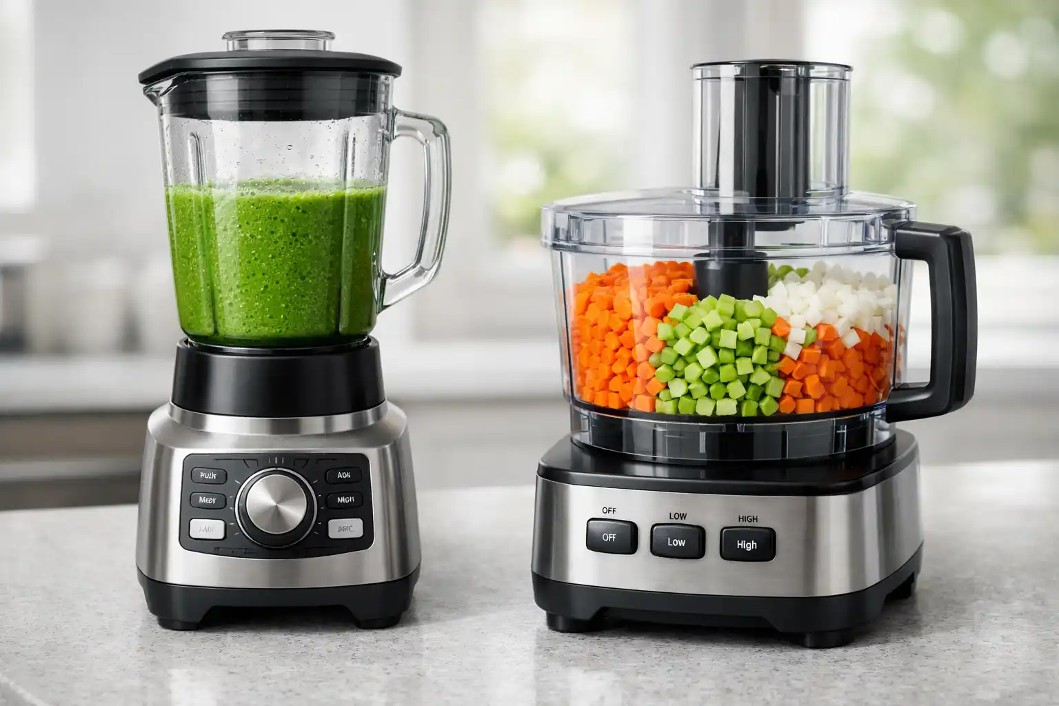 food processor vs blender